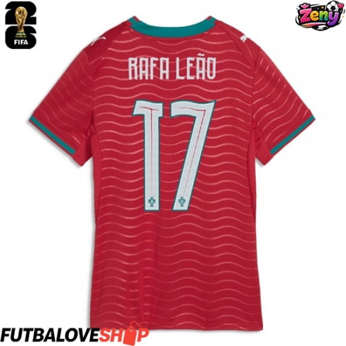 Dres Portugalsko Rafael Leao #17 Domáci pre Ženy MS 2026 Krátky Rukáv